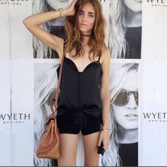 NWOT Black Silky Griffin Button down tank top - Picture 4 of 4